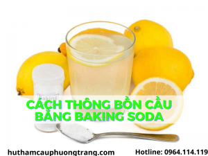 cach thong cong bon cau baking soda