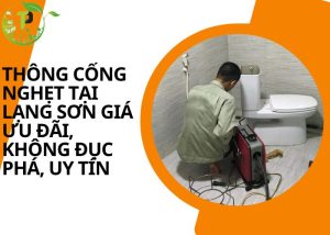 Thông cống nghẹt tại Lạng Sơn