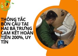 Thông tắc bồn cầu tại Hai Bà Trưng