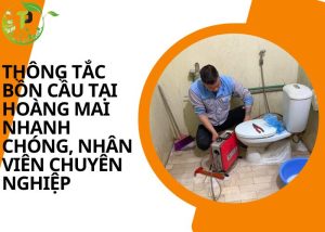 Thông tắc bồn cầu tại Hoàng Mai