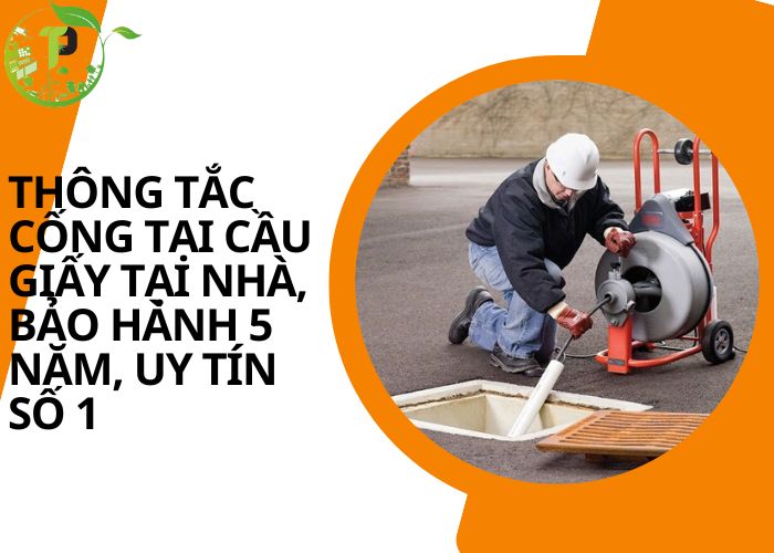 Thông tắc cống tại Cầu Giấy