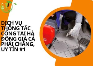 thông tắc cống tại Hà Đông