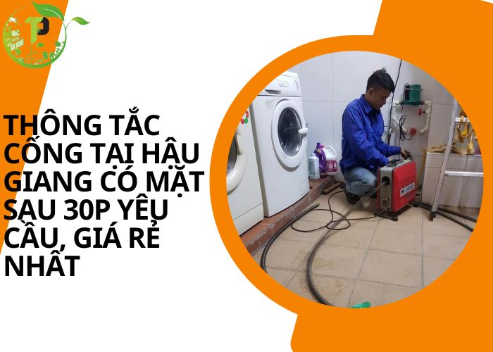 Thông tắc cống tại Hậu Giang