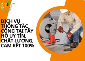 thông tắc cống tại Tây Hồ