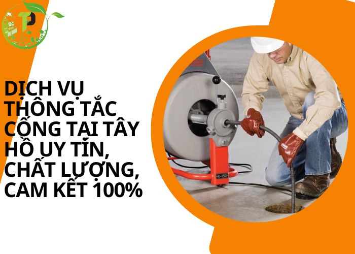 thông tắc cống tại Tây Hồ