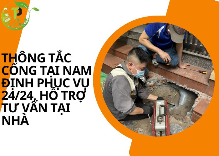 Thông tắc cống tại Nam Định