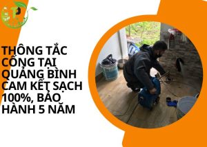 Thông tắc cống tại Quảng Bình