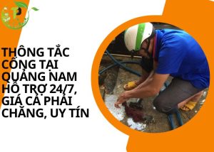 Thông tắc cống tại Quảng Nam