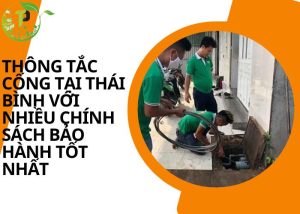 Thông tắc cống tại Thái Bình