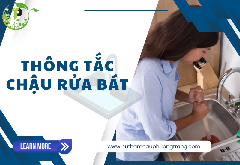 Thông tắc chậu rửa bát