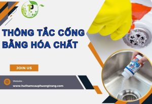 Thông tắc cống bằng hóa chất