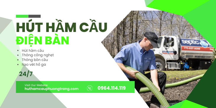 hút hầm cầu điện bàn