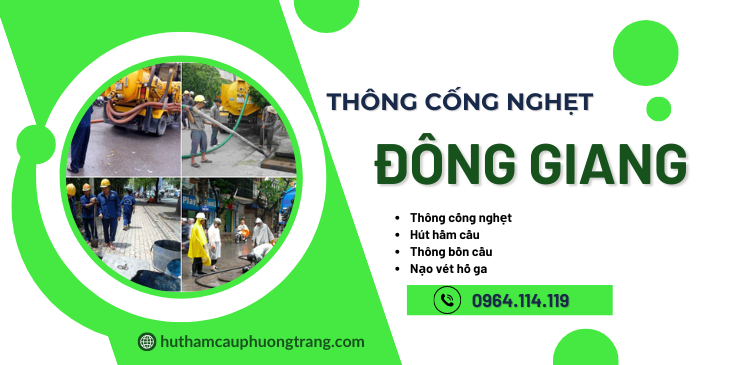 thông cống nghẹt đông giang