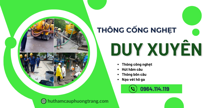 thông cống nghẹt duy xuyên