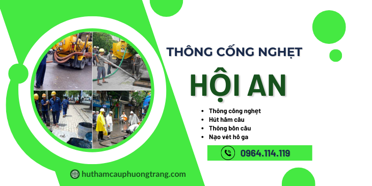 thông cống nghẹt hội an