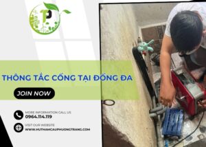 thông tắc cống tại Đống Đa